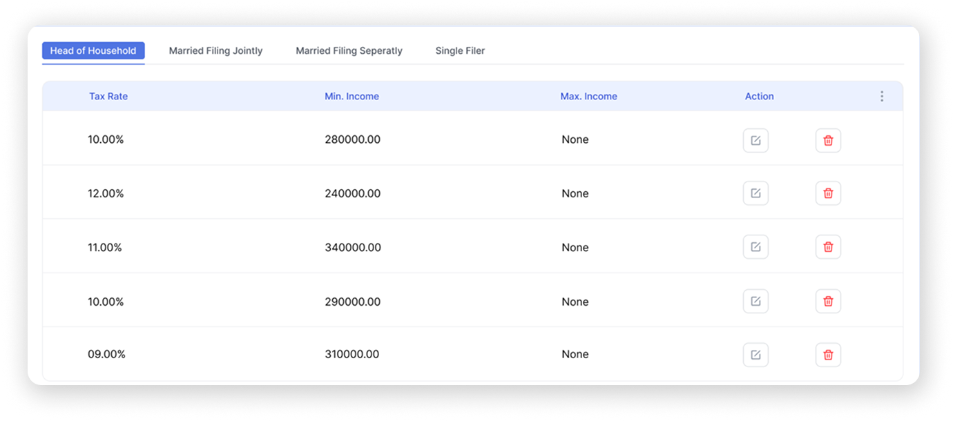 Asset Allocation UI Preview