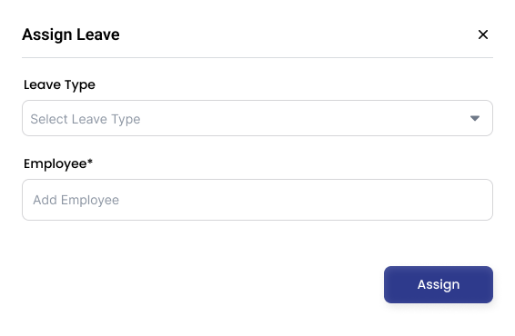 Assign Leave Preview