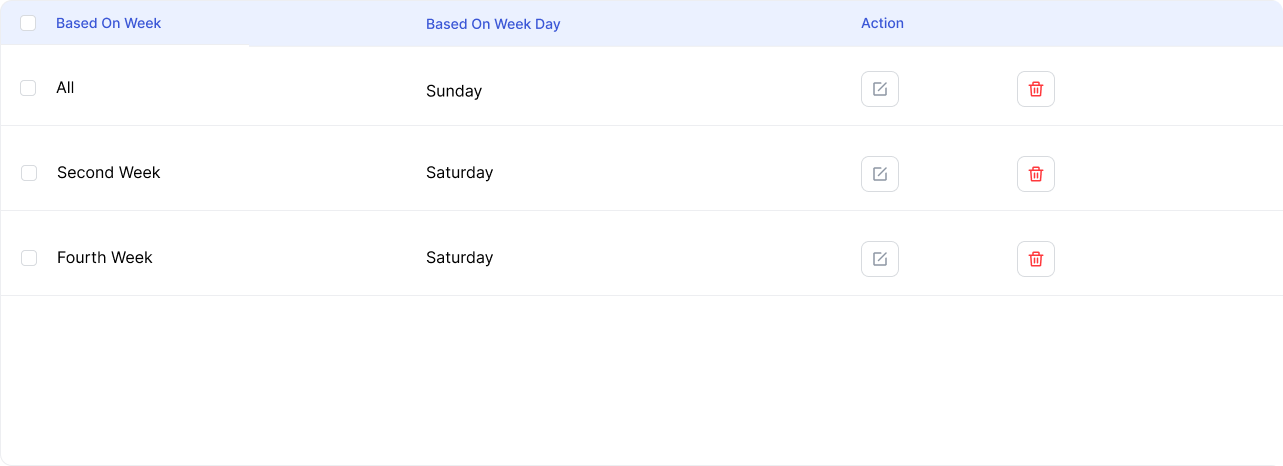 Company Leave UI Preview
